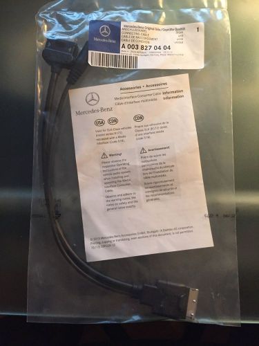 Mercedes benz oem aux interface cable adapter ipod iphone usb part # a0038270404