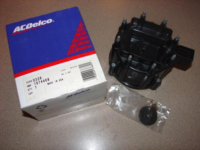 (1) new acdelco dist cap d336 fit most gm v8 1974-95 made in usa vette camaro