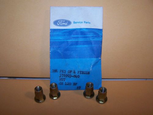 1967-1969 mustang falcon side mirror to door nut 4 of 376903-s40 nos oem new