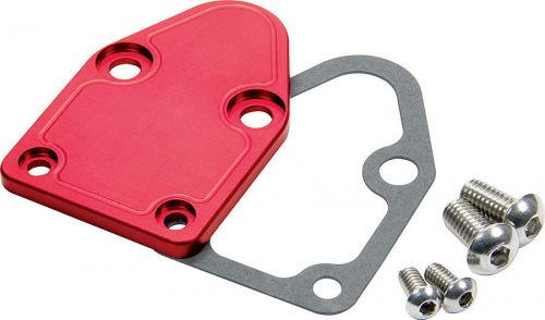 Allstar performance small block chevy red fuel pump block-off p/n 40302