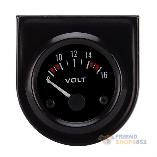 52mm auto car dc digital 8-16v voltmeter volt voltage meter led pointer panel