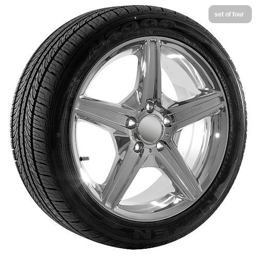 17 inch chrome mercedes benz replica wheels rims tires (615)