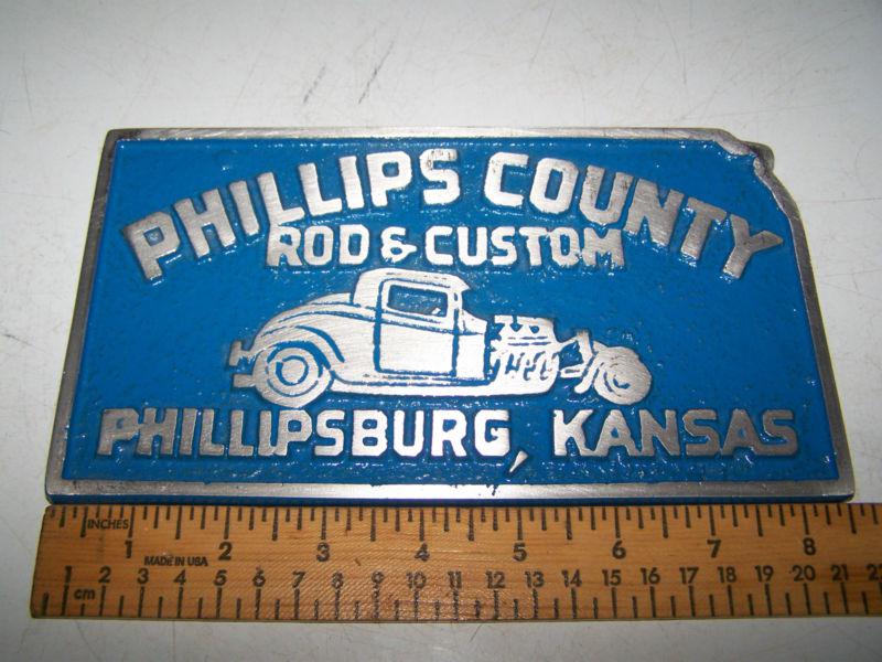 River valley kustoms  car club plaque