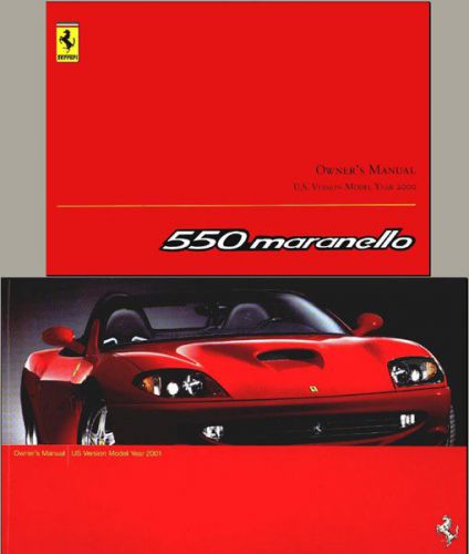 Ferrari 550 maranello complete technical owners manual