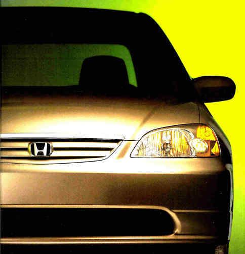 2001 honda civic sedan factory brochure -civic dx-civic lx-civic ex sedan-honda