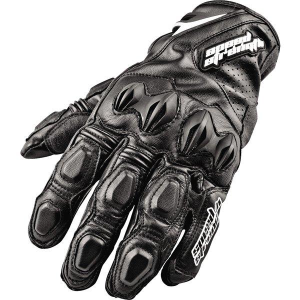 Black m speed and strength seven sins leather glove