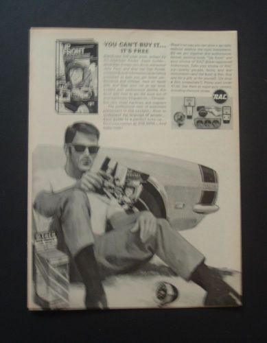 1967 chevrolet camaro ss  rac car mag ad 1968 1969 poster/print/gift