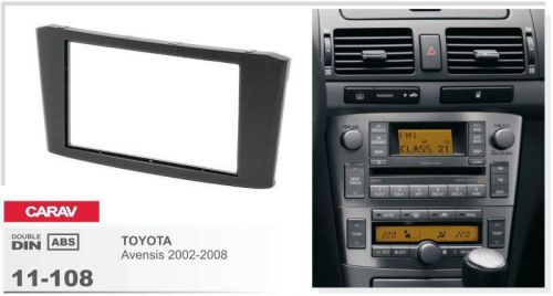 Carav 11-108 2din car radio dash kit facia kit for toyota avensis 2002-2008