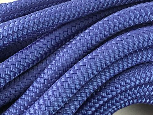 Royal blue nylon 3/4&#034;x100&#039; double braid rope anchor mooring dock lines yacht