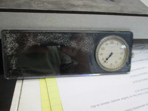 1933 34 ford automobile mirror clock accessory working sandoz -vuille 8 day