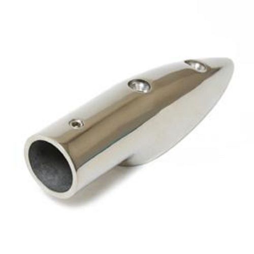 Stainless boat hand rail end fitting 5 1/2 degree for 7/8 tubing end in