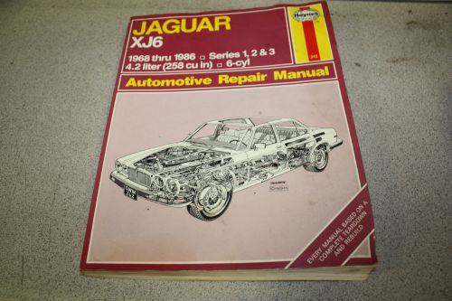 Haynes jaguar xj6 1968 thru 1986 automotive repair manual