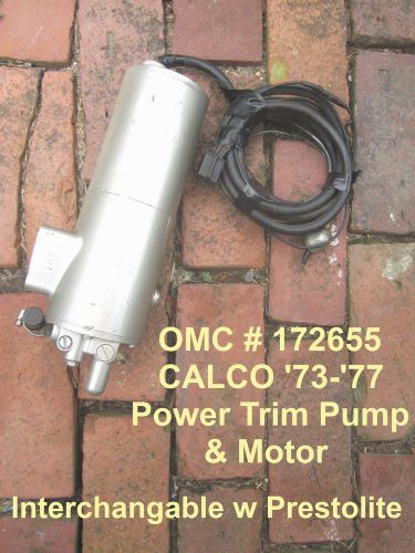 Powertrim motor &amp; pump calco &#039;73-&#039;77 omc #172655 used
