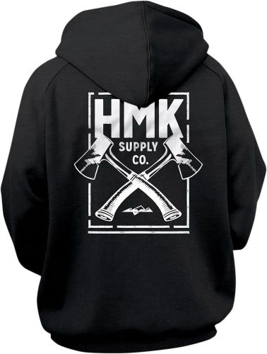 Hmk hm2fzcrobxl hoodie hmk cross black xl