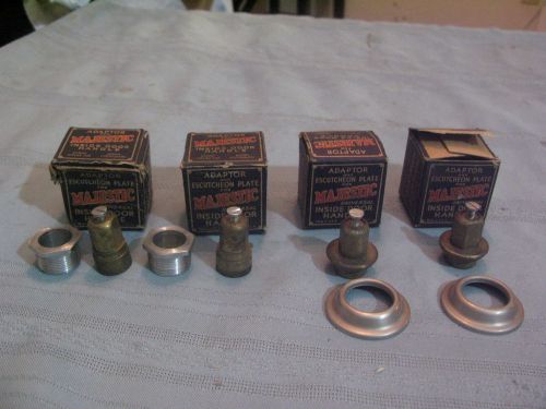 2 sets of vintage nos 1940&#039;s-1950&#039;s majestic inside door handle adapters &amp; plate