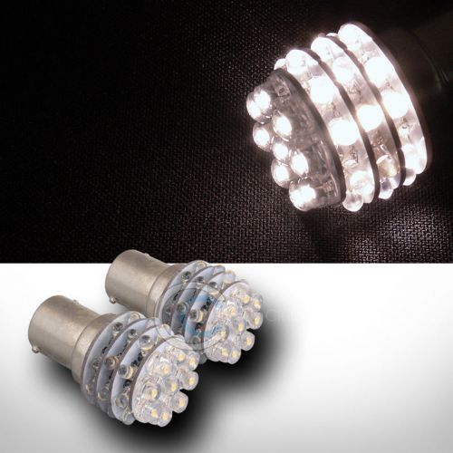 2x warm white 1156/ba15s 36 count led light bulb stop/brake/hazard 1651 1680