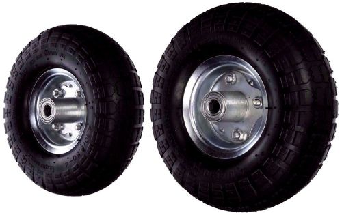 2 pcs 5/8&#034; air tire wheel 10&#034; tall 3&#034; wide 300 lb load dolly go golf cart 30 psi