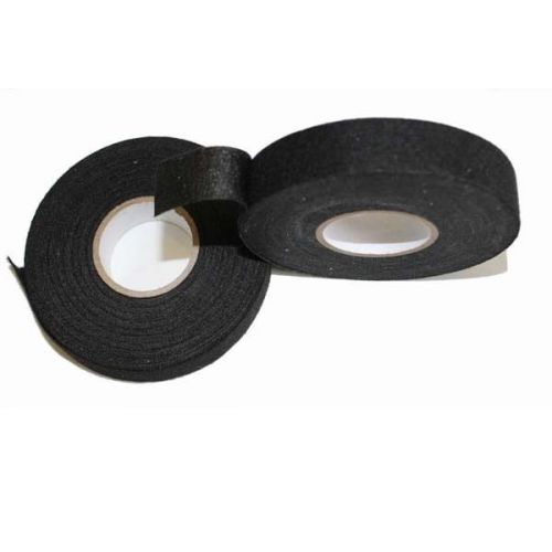 2pcs 15mx19mm frabric tape wiring  black clothe tape