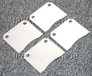 Titanium brake pad shim heat shield set; aston martin v-8, virage, 78-89, rear