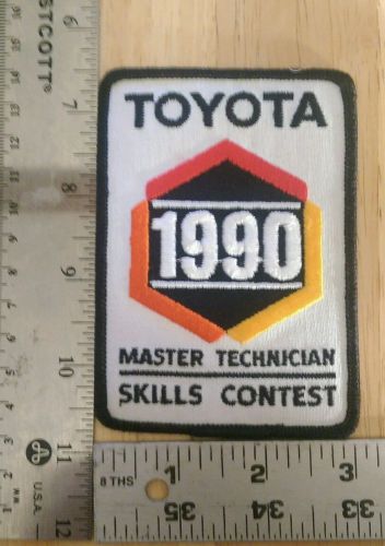 Rare vintage 1990&#039;s toyota master technician  skills contest jacket patch