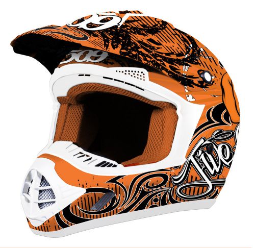 509 altitude helmet - evolution helmet - snocross orange