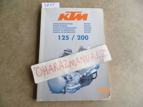1998 ktm 125 - 200 engine repair manual