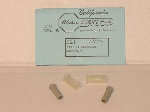 1962-72 chevrolet full size sun visor shaft bushings &amp; rubber tips show quality