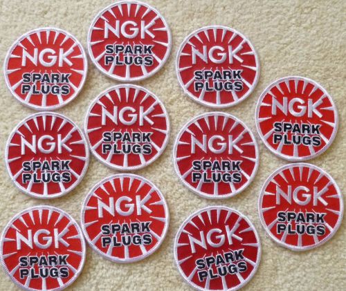 Set of 11 ngk racing patches new embroidered us seller wholesale lot iron on