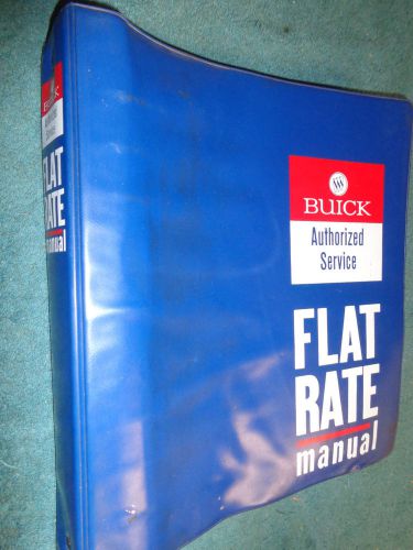 1966 buick flat-rate shop manual original gm service times book riviera skylark+