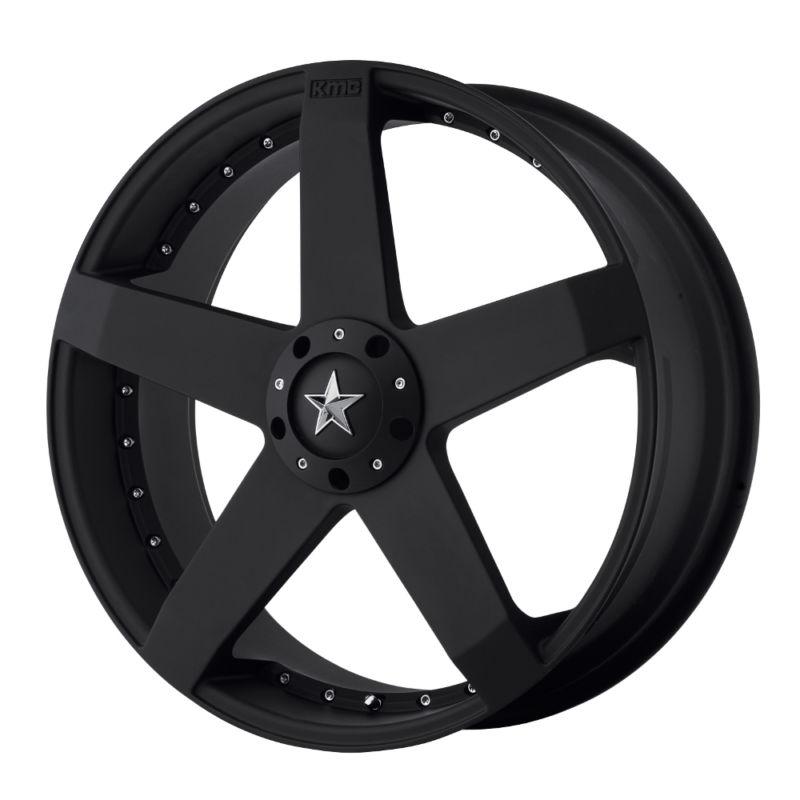18x8 kmc rockstar black wheel/rim(s) 5x120 5-120 18-8
