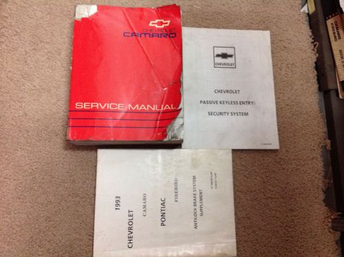 1993 gm chevrolet chevy camaro service shop repair manual set w supplements oem