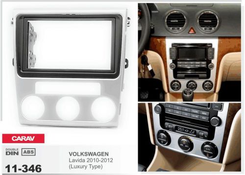 Carav11-346 car 2din radio dvd frame fascia dash panel for volkswagen lavida