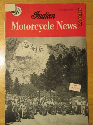Original 1946 nov/dec issue indian motorcycle news magazine