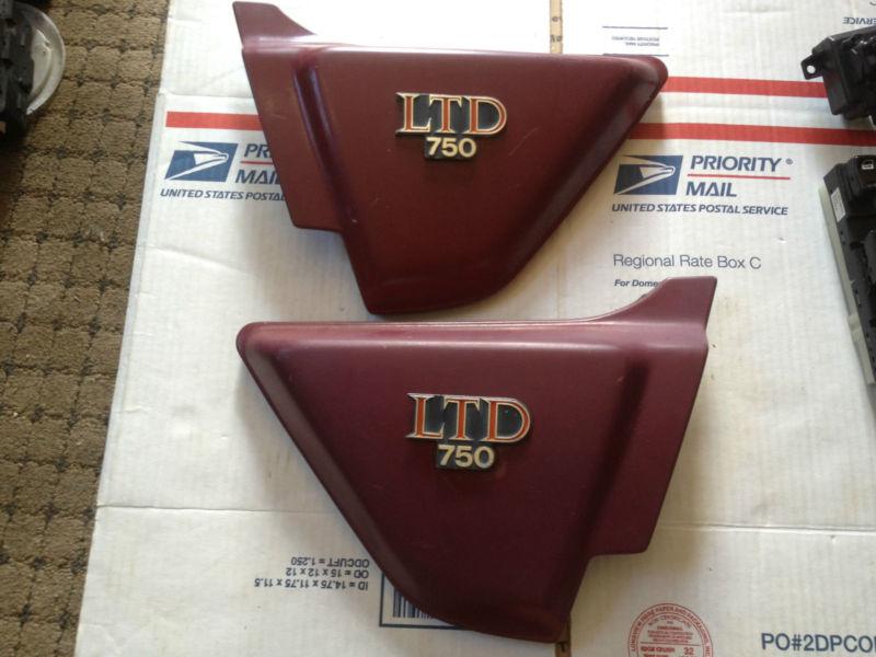 Kawasaki ltd side cover covers kz 750 750h left right with all mounting posts