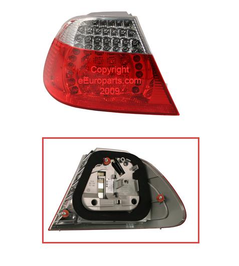 New genuine bmw tail light - driver side outer (white) 63216920699