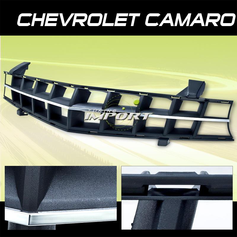 Chevy 2010-2012 camaro ls lt rs black aluminum center trim front mesh grille new