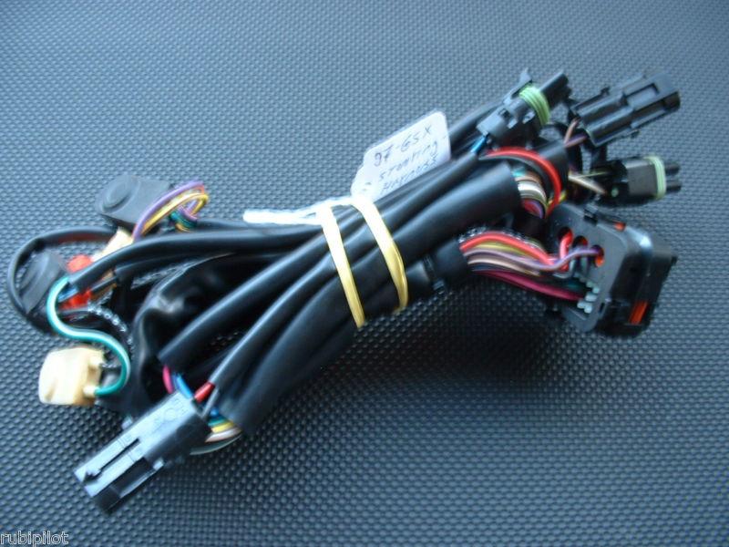 Seadoo 97 gsx complete steering wiring harness with switches / plugs # 278001032
