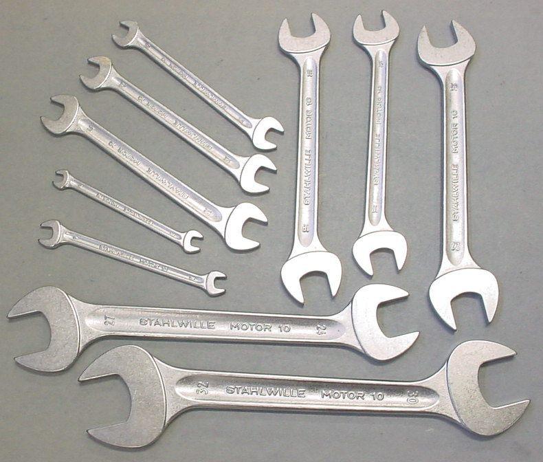 Stahlwille germany metric double open end wrench set