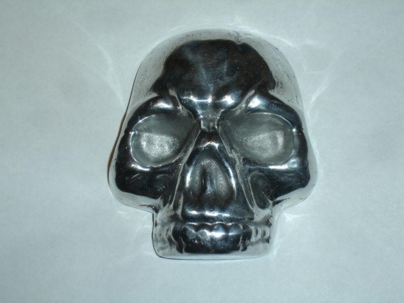 New design....harley horn cover...skull..custom casted...solid aluminum...