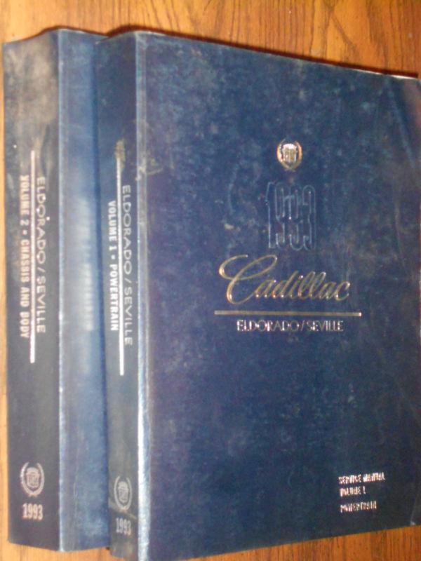 1993 cadillac eldorado / seville shop manual set/ original g.m. books
