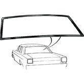 1965-1966 ford and mercury cars 2 and 4 door sedans back window rubber