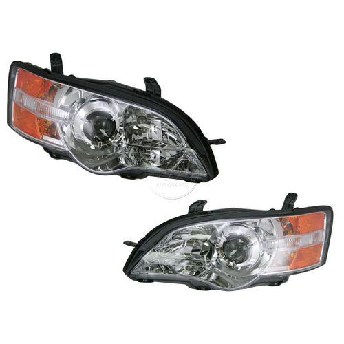Front headlights headlamps lights lamps pair set for 06-07 subaru legacy outback