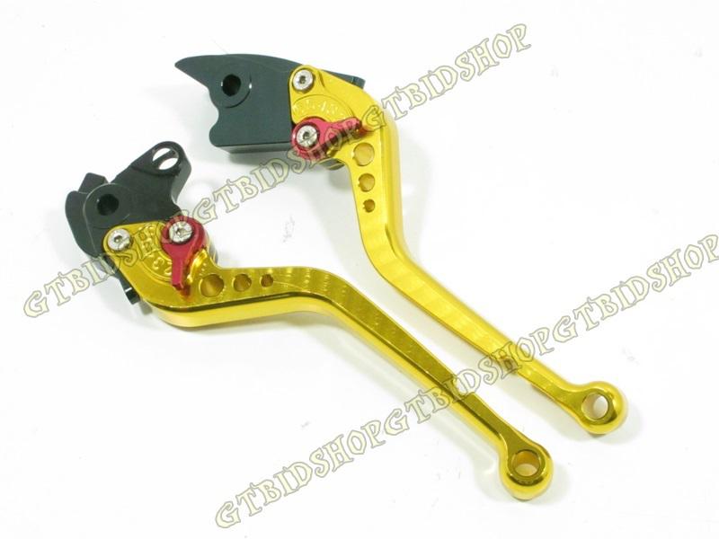 Brake clutch lever fits yamaha fjr1300 2003 levers gold red 7 dyas