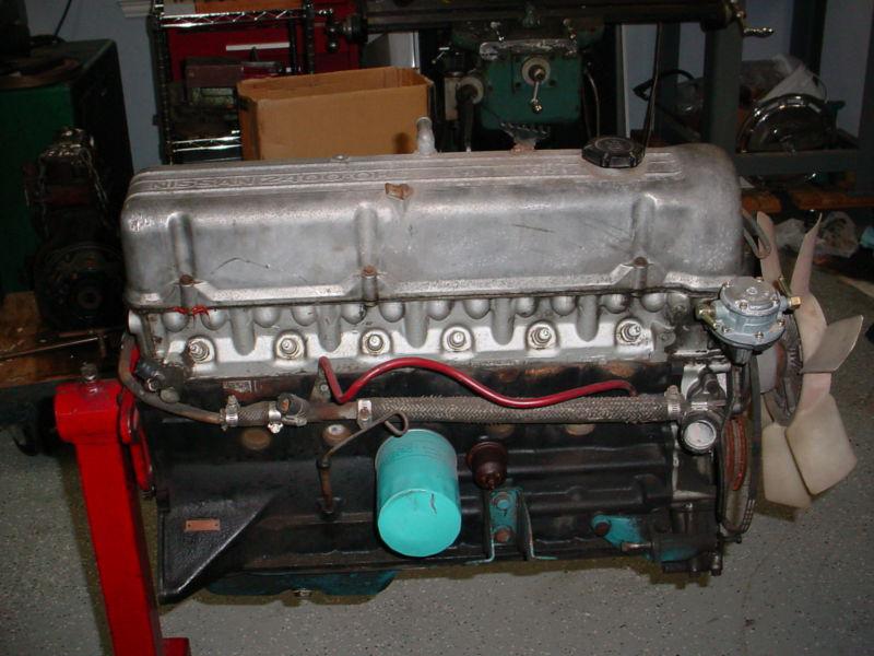 Datsun 240z long block from running car. 240 z nissan engine