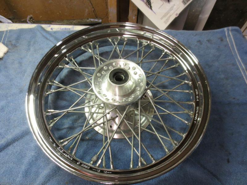 2002 honda shadow ace vt750 front  wheel rim spoked near mint