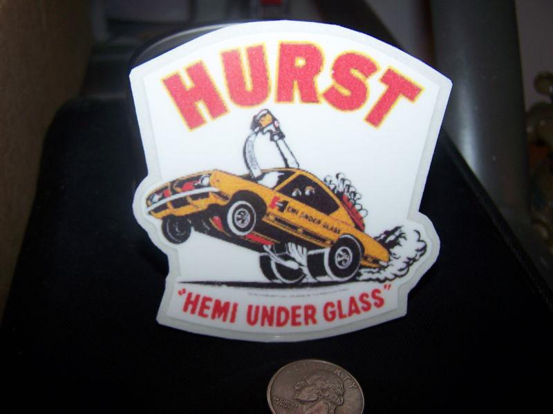 Hurst - hemi under glass - sticker 