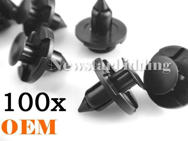 100x high quality  bumper clips nissan fender push type fascia retainer fastener