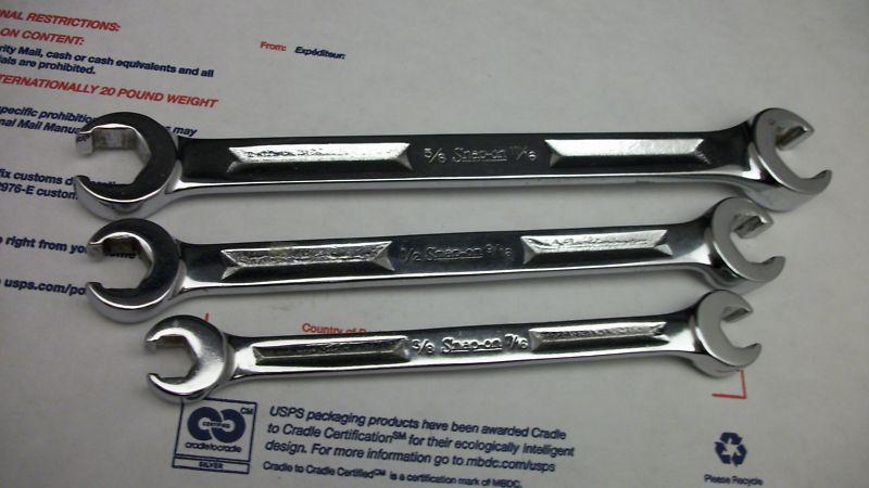 Snap on flare nut double end wrench set line excellent