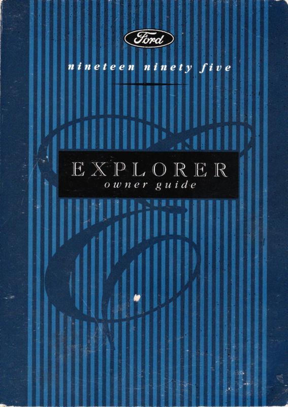 1995 ford explorer owner's guide