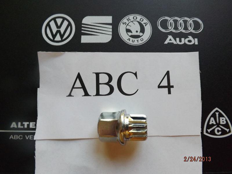 Vw & audi wheel lock key # 4, with fifteen splines